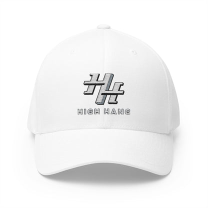 Embroidered 'High Hang' Logo Cap — Structured Closed-Back Baseball Hat