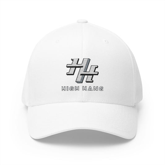Embroidered 'High Hang' Logo Cap — Structured Closed-Back Baseball Hat