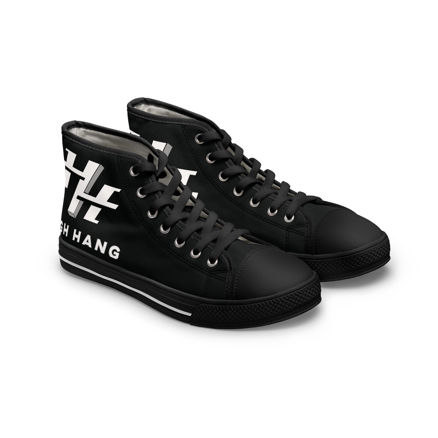 Ladies High Top Sneakers — Logo Canvas Shoes