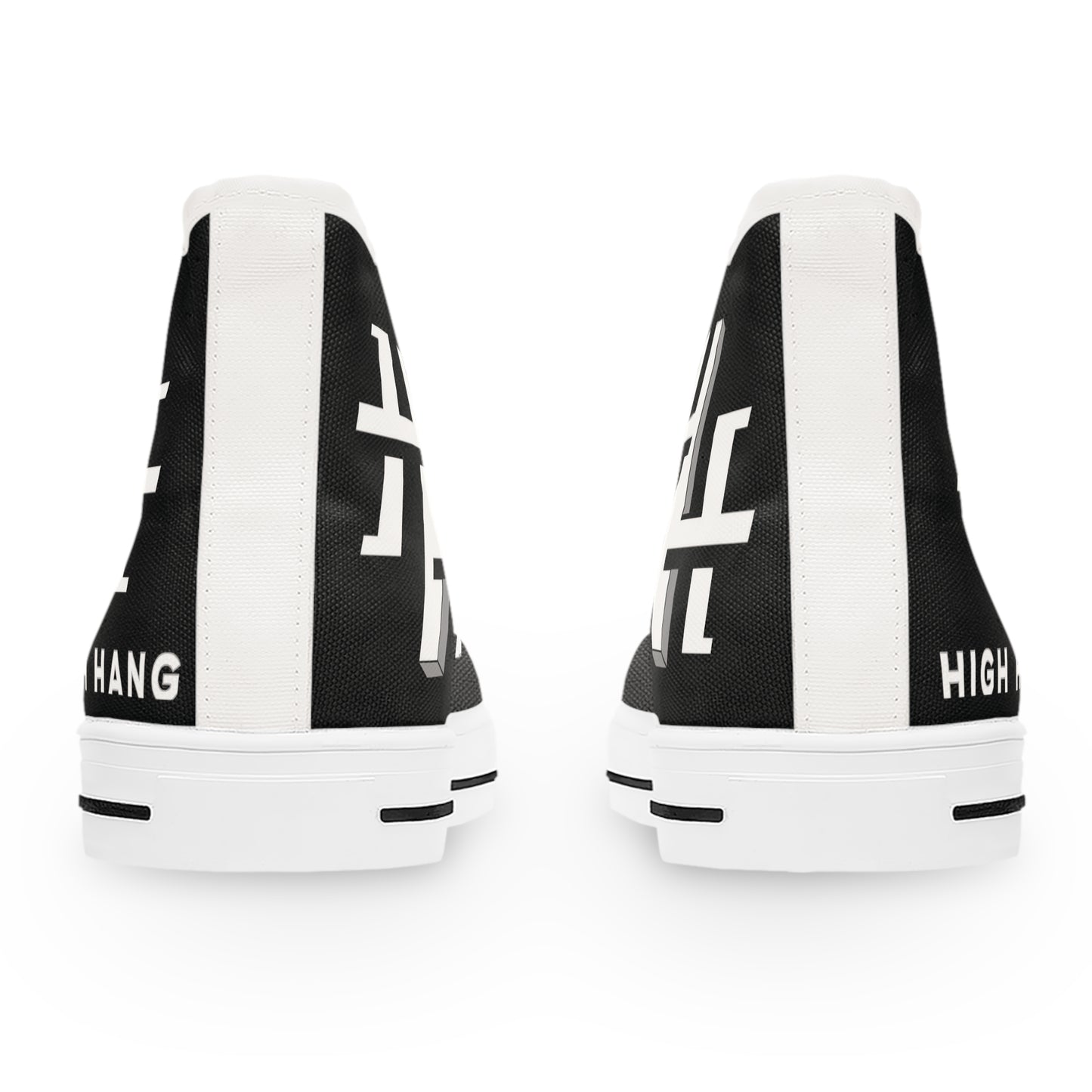 Ladies High Top Sneakers — Logo Canvas Shoes