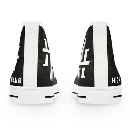 Ladies High Top Sneakers — Logo Canvas Shoes