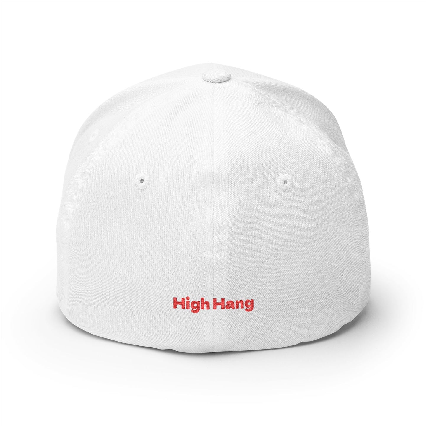Embroidered 'High Hang' Logo Cap — Structured Closed-Back Baseball Hat