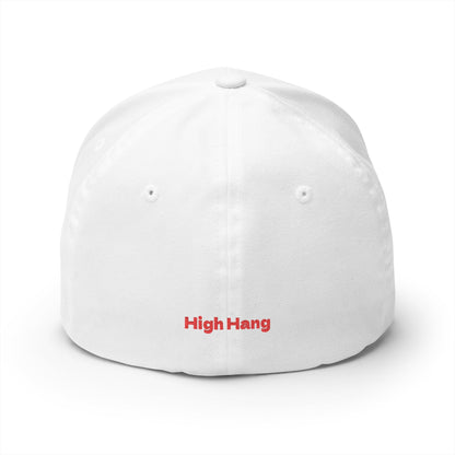 Embroidered 'High Hang' Logo Cap — Structured Closed-Back Baseball Hat