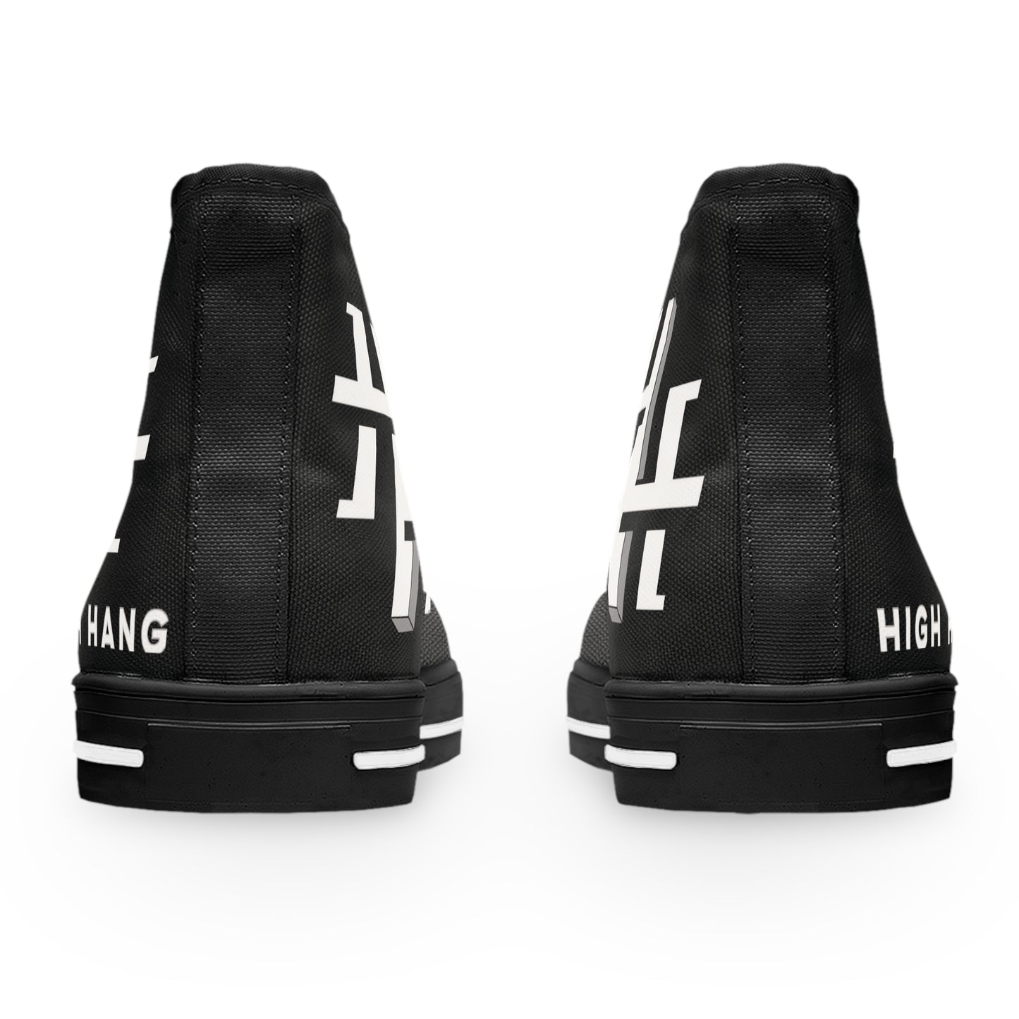 Ladies High Top Sneakers — Logo Canvas Shoes