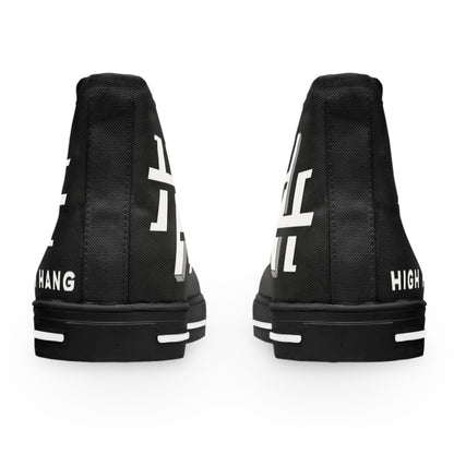 Ladies High Top Sneakers — Logo Canvas Shoes