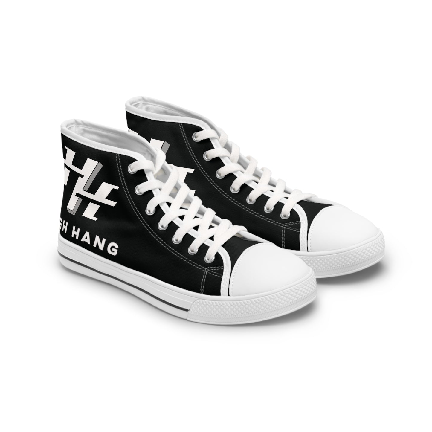 Ladies High Top Sneakers — Logo Canvas Shoes