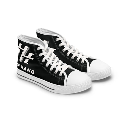 Ladies High Top Sneakers — Logo Canvas Shoes