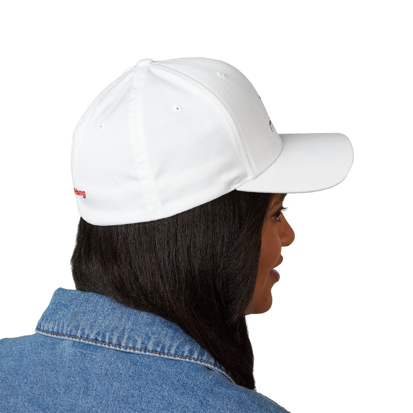 Embroidered 'High Hang' Logo Cap — Structured Closed-Back Baseball Hat