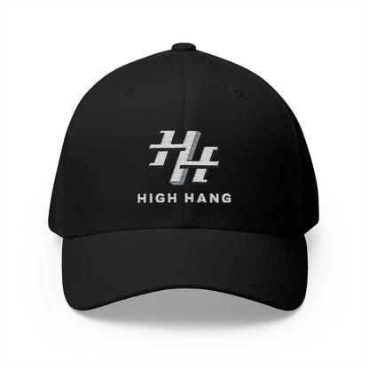 Embroidered 'High Hang' Logo Cap — Structured Closed-Back Baseball Hat
